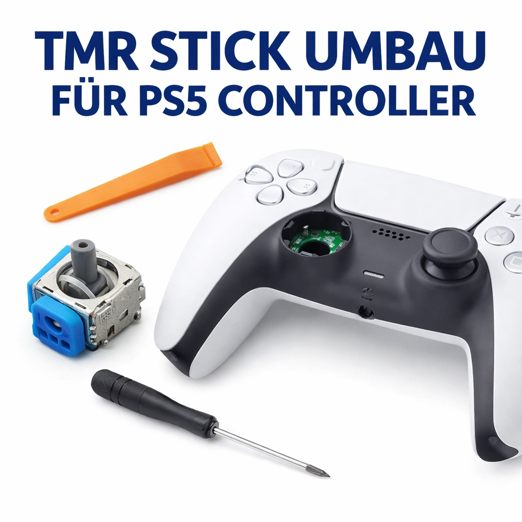 Playstation5 PS5 Controller Stickdrift Reparatur/TMR Halleffect Stick Umbau beide Seiten