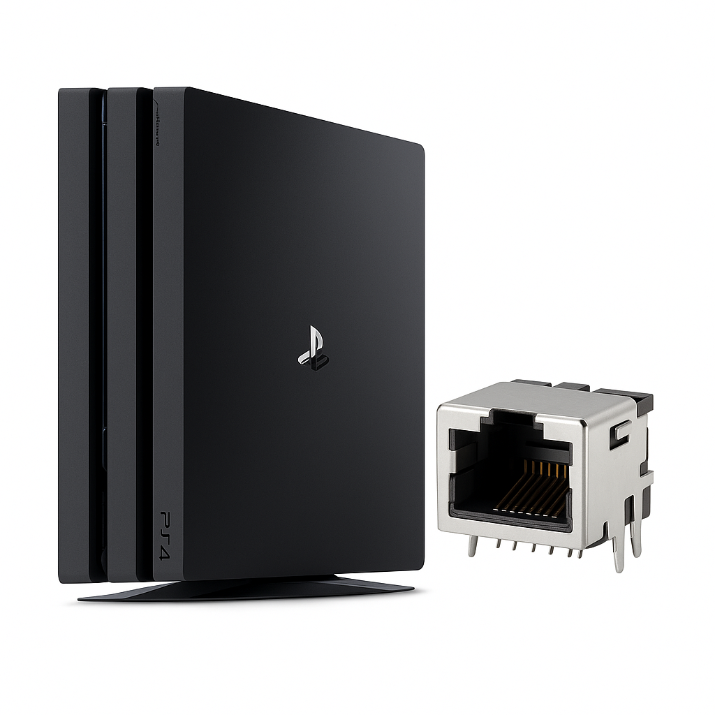 PS4-Pro Netzwerk-LAN-Buchse Reparatur