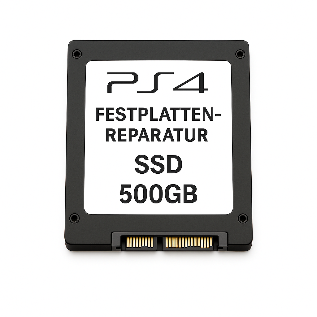 PS4 Festplatte Reparatur SSD 500GB