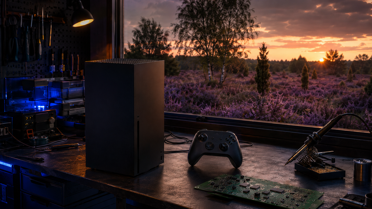 Konsolen-Reparatur Buchholz in der Nordheide – Xbox Werkstatt mit Blick auf die Lüneburger Heide